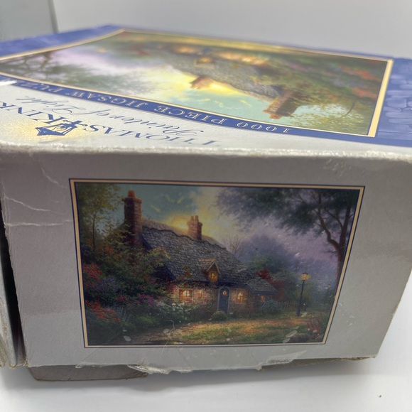 Thomas Kinkade 1000 Piece Jigsaw Puzzle Vintage Rare Complete Family Fun Artist - Picture 9 of 13